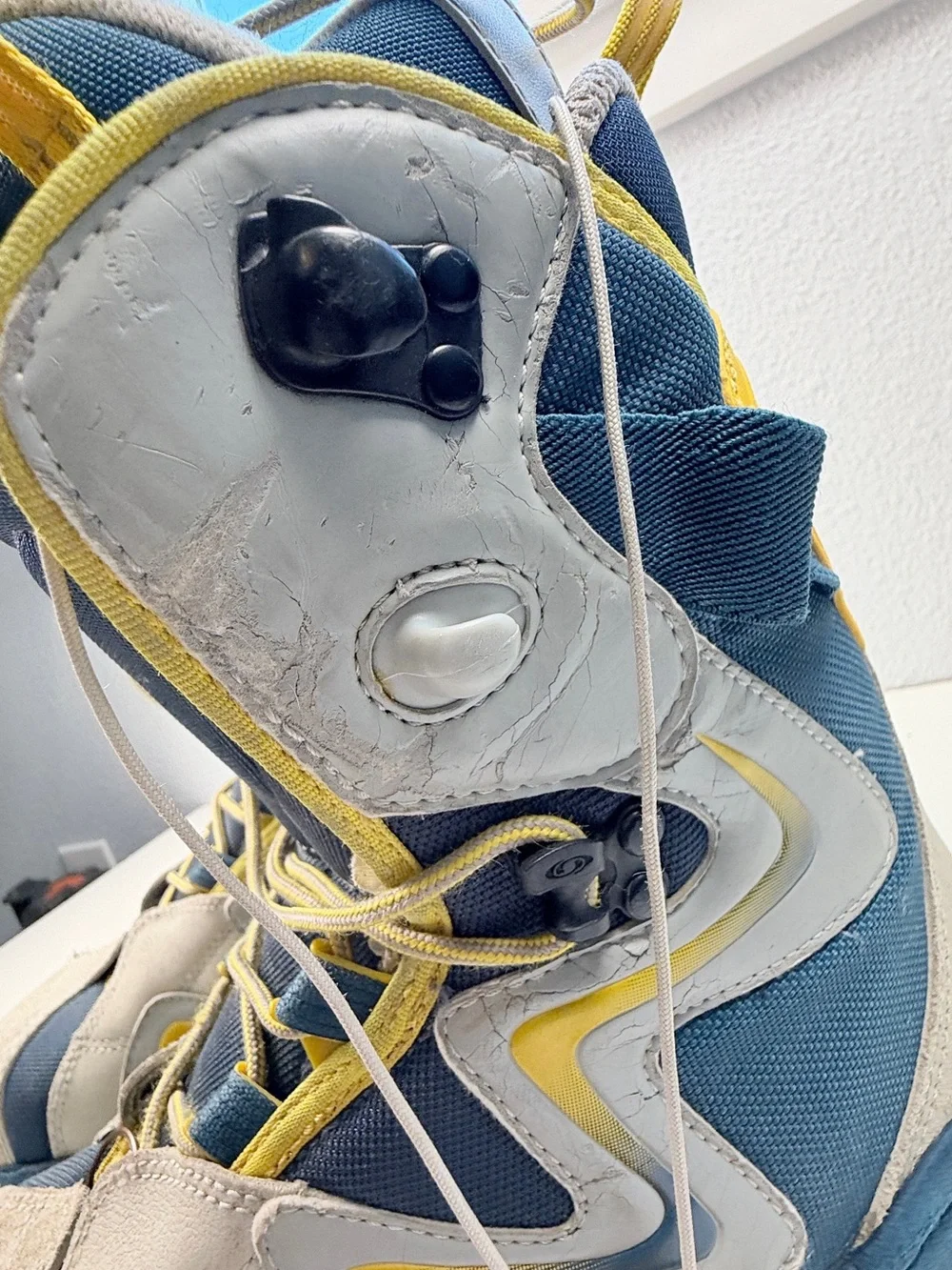 Salomon Kiana Snowboard Boots Womens US 7.5 Blue Gray Quicklace All Mountain
